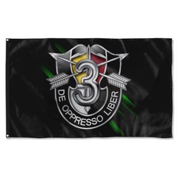 3Rd Special Forces Group Numeral Flag Banner