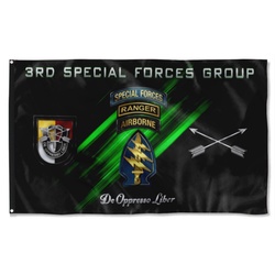 3Rd Special Forces Group Tabbed Flag Banner