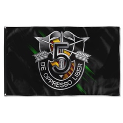 5Th Special Forces Group Numeral Flag Banner