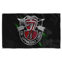 7Th Special Forces Group Numeral Flag Banner