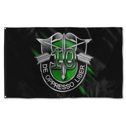 10Th Special Forces Group Numeral Flag Banner