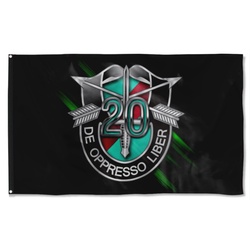 20Th Special Forces Group Numeral Flag Banner