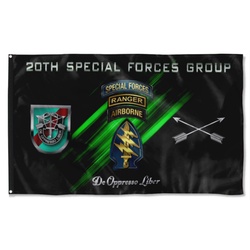 20Th Special Forces Group Tabbed Flag Banner