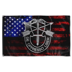 Special Forces Colored US Flag Banner