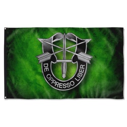 Special Forces DUI Green Flag Banner
