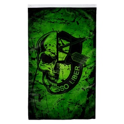 Special Forces Skull Flag Banner