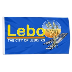 Lebo, Kansas Flag Banner