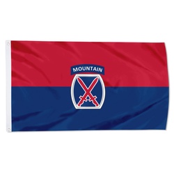 Army 10th Mountain Division Flag Banner