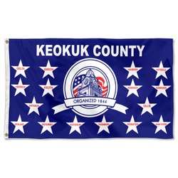 Keokuk County, Iowa Flag Banner