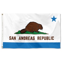 San Andreas Republic GTA Inspired Flag Banner