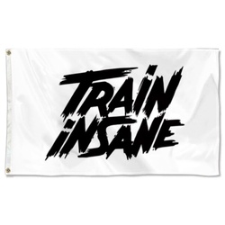 Train Insane Flag Banner