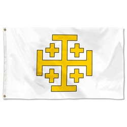 Kingdom of Jerusalem Flag Banner