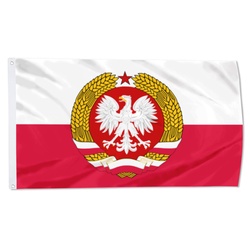 Poland people's republic 1946-89 Flag Banner