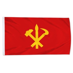 Worker party of Korea Flag Banner