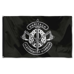 Scandinavian Warrior Viking Flag Banner