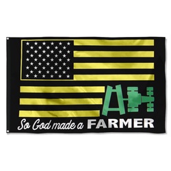 Farmer God Made A Farmer Flag Banner
