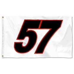Kyle Larson No.57 Flag Banner