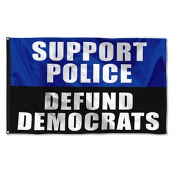 Support Police Defund Desantis Flag Banner
