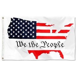WE The People W America Flag Banner
