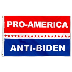Donald Trump Biden Flag 2024 Pro-America Anti Flag Banner