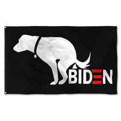 Donald Trump Biden Flag Dog Banner