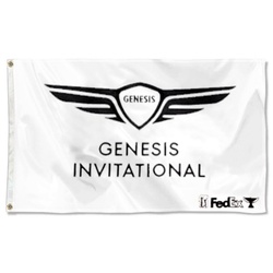 PGA Tour Genesis Invitational Pin Flag With Free Ship Autographs Fedex Flag Banner