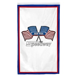 Speedway Blue Max Snowmobiles Man Cave Garage Flag Banner