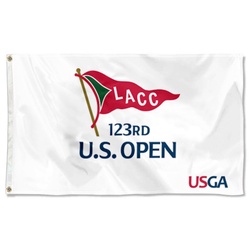 2023 US Open LACC Official Embroidered Golf Flag Banner