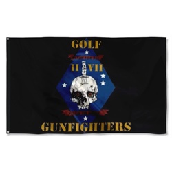 2nd 7th Golf Gunfighters Flag Banner