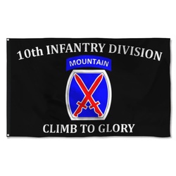 10th Mountain Infantry Division Flag Banner
