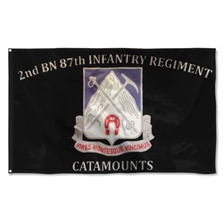 87th IN. Custom Guidon Flag Banner