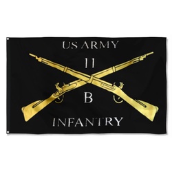 Cross Rifle Infantry Flag Banner