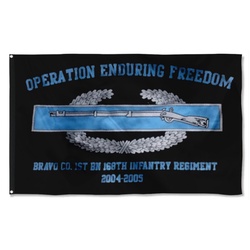 Custom Combat Infantry Badge Flag Banner