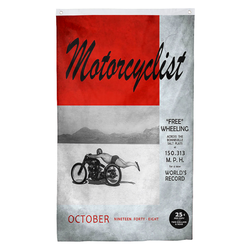 Motoicyclist Flag Banner