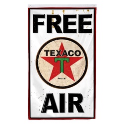 Texaco Free Air Gasoline Gas Oil Flag Banner
