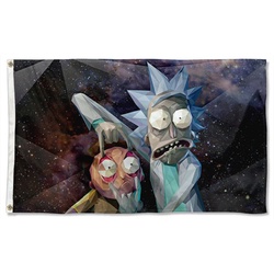 3D Rick and Morty Flag Banner