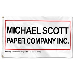 Michael Scott Paper Company Flag Banner