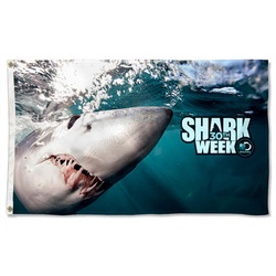 Shark Week 30th Week Shark Flag  Banner