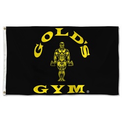 Golds Gym Weightlifting Flag Banner