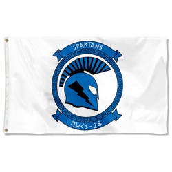 MWCS 28 Spartans Marine Flag Banner
