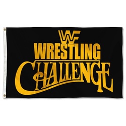 WWF World Wrestling Challenge WCW WWF WWE Flag Banner