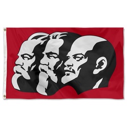 Marx Engels Lenin Flag Banner