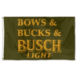 Bows & Bucks Busch light Beer Flag Banner