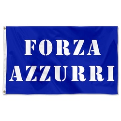 FORZA AZZURRI Flag Banner