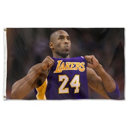 Kobe Bryant Lakers Flag Purple Banner