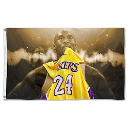 Kobe Bryant Lakers Flag Yellow Banner