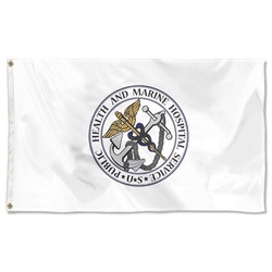 The Marine Hospital Service Flag White  Banner
