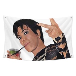 Kris Jenner Peace Sign Tapestry Flag Banner