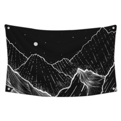 Sea Mountains Tapestry Flag Banner