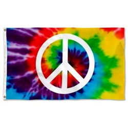 Peace Hippie Flag Banner